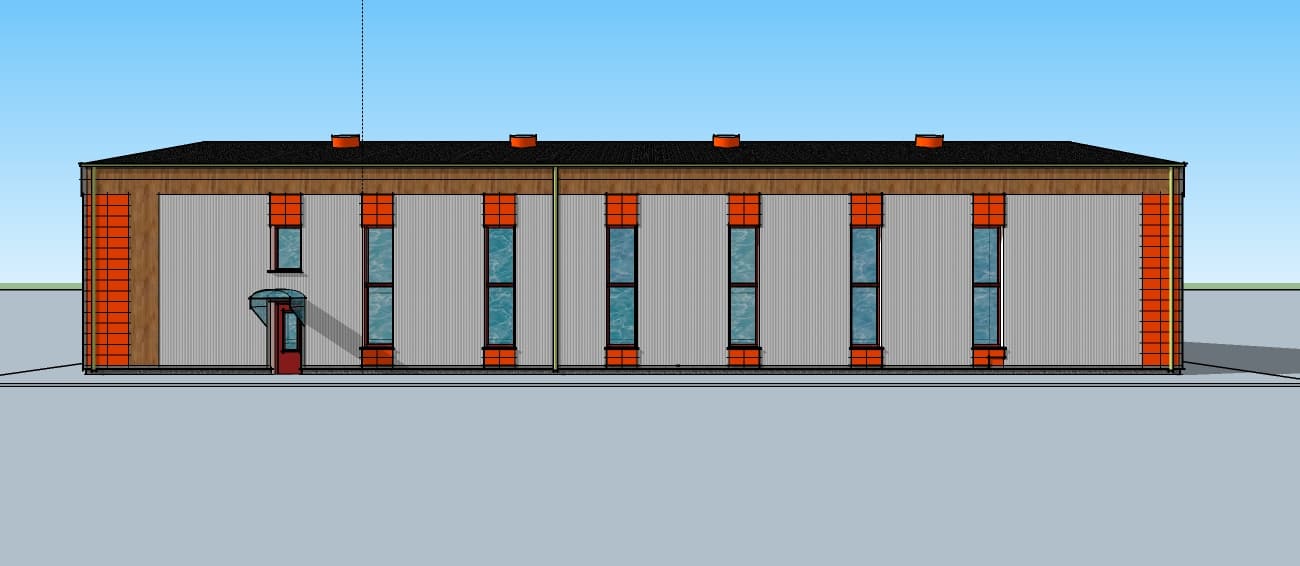 Hala produkcyjna z zapleczem biurowym