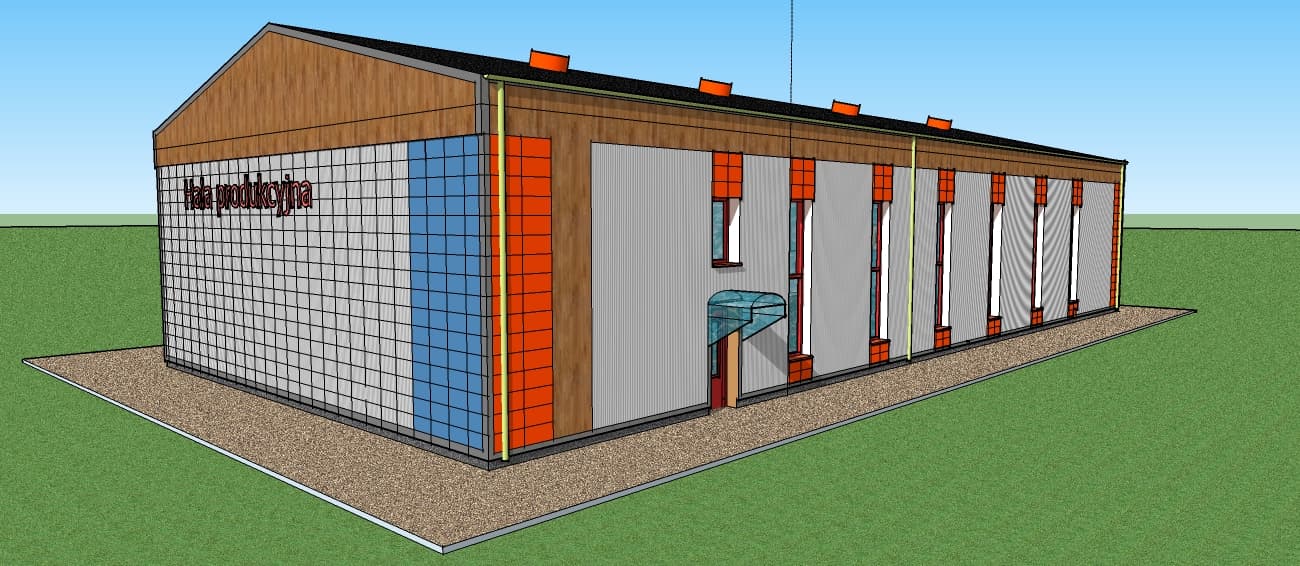 Hala produkcyjna z zapleczem biurowym – zdjęcie 3