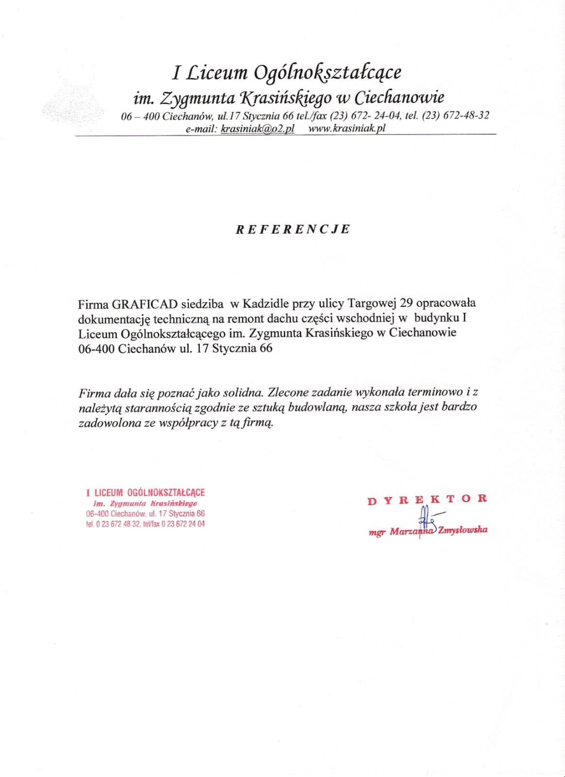 Referencja 1